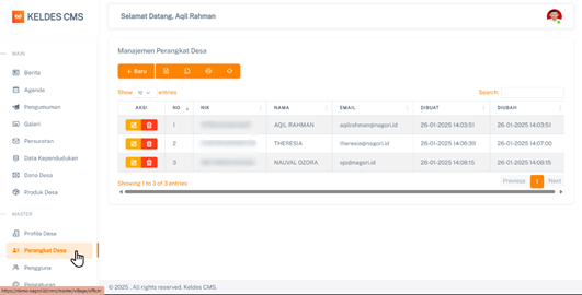 Halaman Perangkat Desa